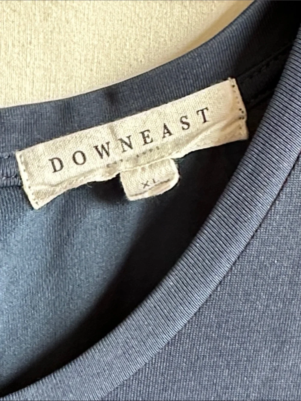 DownEast dusty blue jumpsuit with pockets, size XL